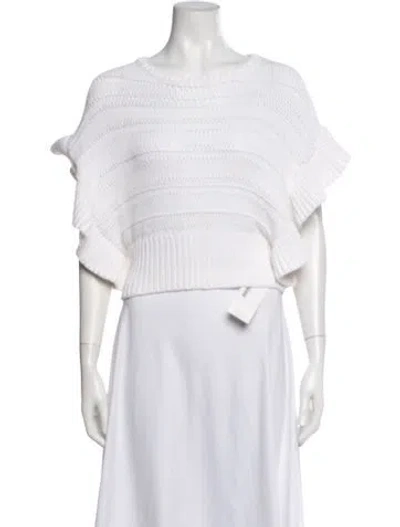 Pre-owned Iro Crew Neck Sweater In White
