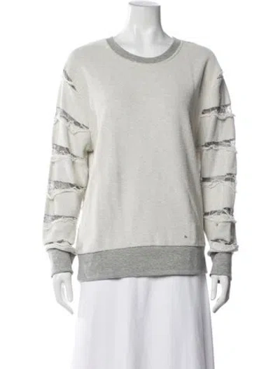 Pre-owned Iro Crew Neck Sweater In White