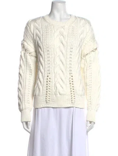 Pre-owned Iro Crew Neck Sweater In White