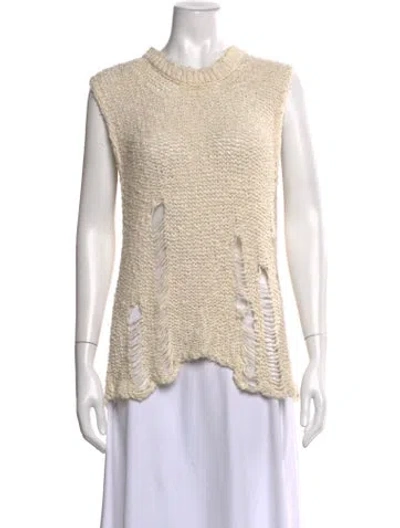 Pre-owned Iro Crew Neck Sweater In White