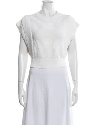 Pre-owned Iro Crew Neck Sweater In White