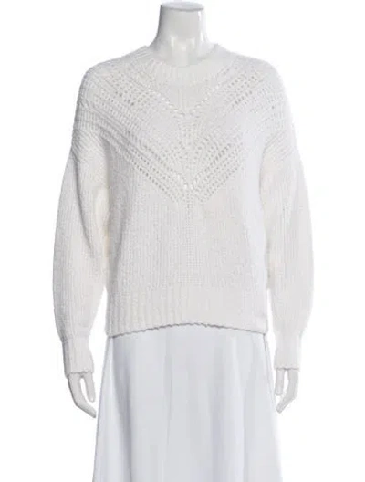 Pre-owned Iro Crew Neck Sweater In White