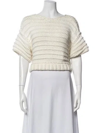 Pre-owned Iro Crew Neck Sweater In White