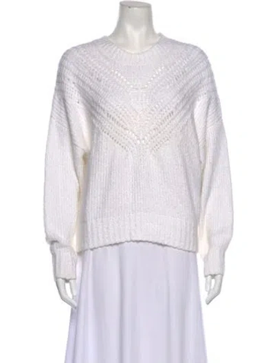 Pre-owned Iro Crew Neck Sweater In White