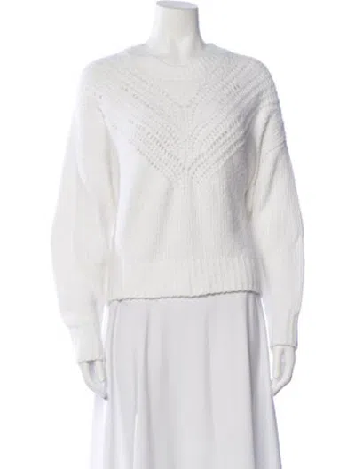 Pre-owned Iro Crew Neck Sweater In White