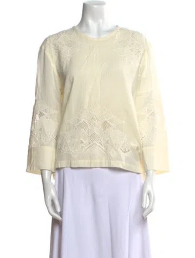 Pre-owned Iro Crew Neck Three-quarter Sleeve Sweatshirt In Neutral