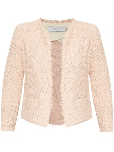 Iro Cropped Jacket In Pink