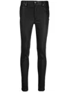 Iro Cropped Skinny Leather Trousers In Schwarz