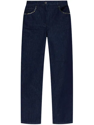Iro Cropped Slim-fit Jeans In Blue