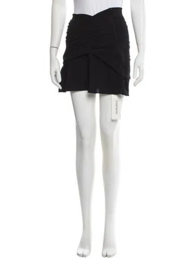 Pre-owned Iro Cutout Accent Mini Skirt In Black