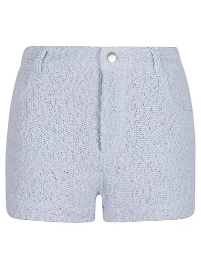 Iro Daphna Cotton Blend Shorts In Blue