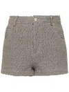 Iro Daphna Cotton Blend Shorts In Gray