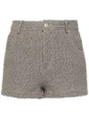 Iro Daphna Cotton Blend Shorts In Grey