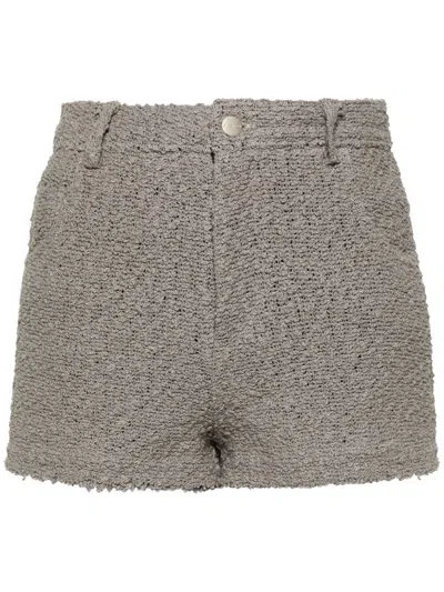 Iro Grey Daphna Cotton Blend Shorts
