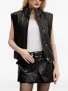 Iro Dario Leather Vest In Black