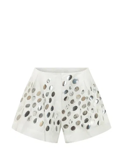 Iro Darly Sequin-embellished Shorts In White