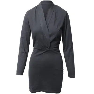 Iro Davida V-neck Dress In Black Cotton