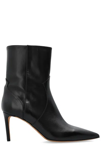 Iro Leather Ankle Boots In Black