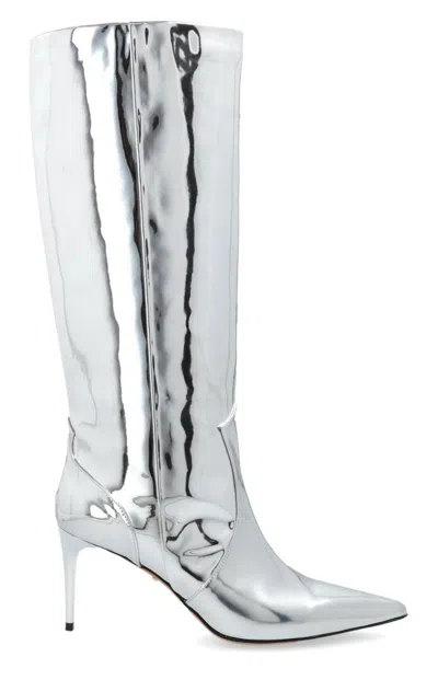 Iro 85mm Davyn Boots In Silver