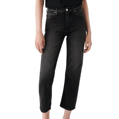 Iro Deen Cropped High-rise Slim-leg Jeans In Black