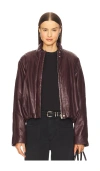 Iro Delta Jacket In Burgundy