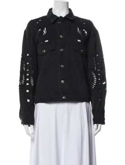 Pre-owned Iro Denim Jacket In Black