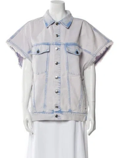 Pre-owned Iro Denim Jacket In Purple