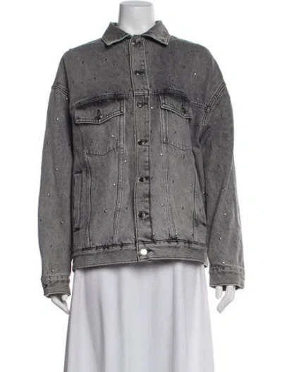 Pre-owned Iro Denim Jacket In Purple