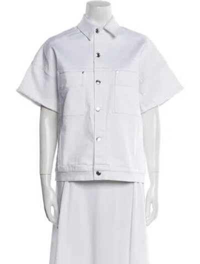 Pre-owned Iro Denim Jacket W/ Tags In White