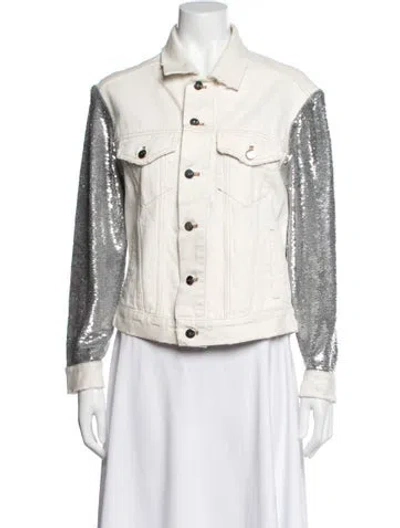 Pre-owned Iro Denim Jacket In White