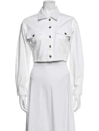 Pre-owned Iro Denim Jacket In White