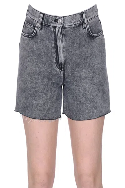 Iro Denim Shorts In Charcoal