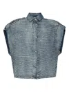 Iro Valentina Overshirt In 蓝色
