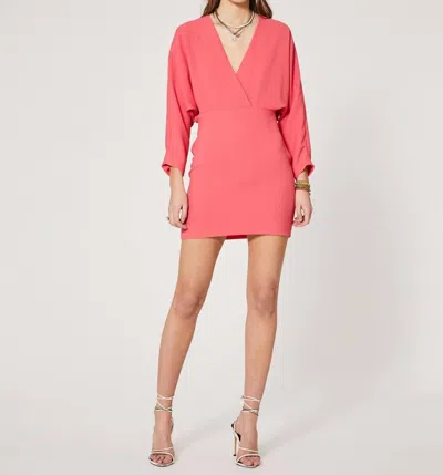 Iro Detina Dress In Hot Coral In Red