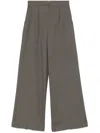 Iro Womens  Odilla Pleated Wide-leg High-rise Stretch-woven Trousers In Grey