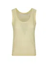 Iro Distressed-effect Tank Top In Yellow