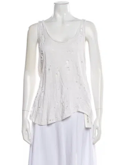 Pre-owned Iro Doris Linen Top In Neutral