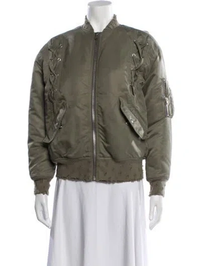 Pre-owned Iro Down Bomber Jacket In Green
