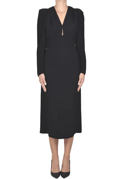 Iro Draped Crepè Dress In Black