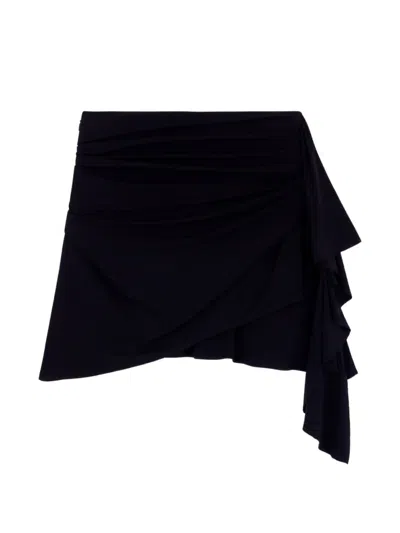 Iro Draped Mini Skirt In Black