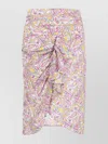 Iro Wrap Silk Blend Midi Skirt