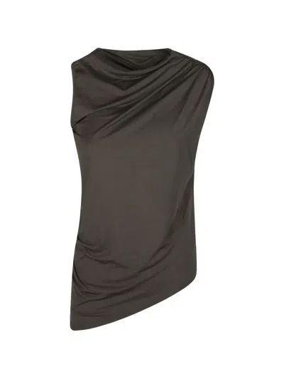 Iro Draped Top In Brown