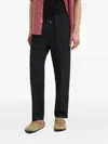 Iro Drawstring Wool Trousers In Black