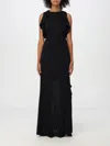 Iro Miassa Sleeveless Gathered Maxi Dress In Schwarz