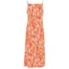 Iro Thin Shoulder Strap Dress In Orange