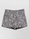 Iro Edela Cotton Blend Shorts Textured Pockets In Multi
