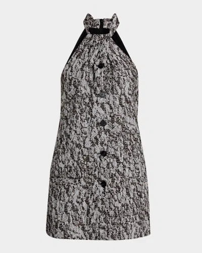 Iro Elara Woven Halter Mini Dress In Multi