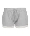 Iro Elastic Waistband Organic Cotton Shorts In Gray