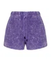 Iro Elastic Waist Shorts In Purple