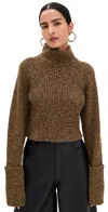 Iro Elba Sweater Brown/yellow In Multi